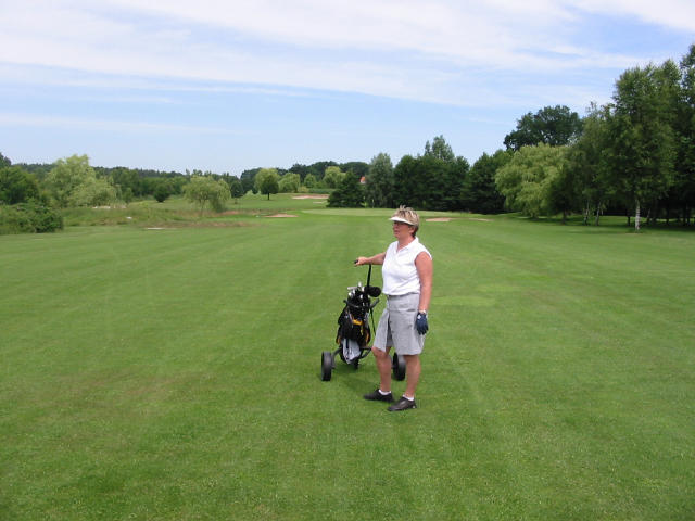 Erika p golfbanen